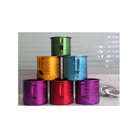 Color aluminum drinking cup