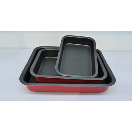 Non-stick square plate